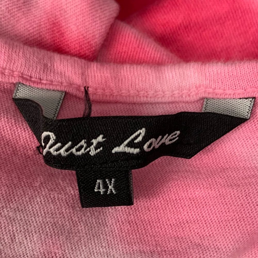 Just Love 100% Cotton Pink Tie-Dye Tunic - Picture 3 of 5